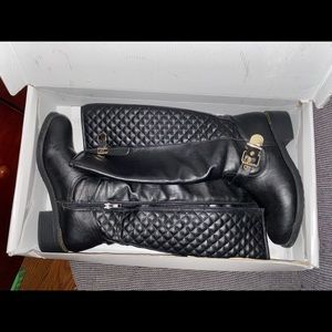 Black high boots